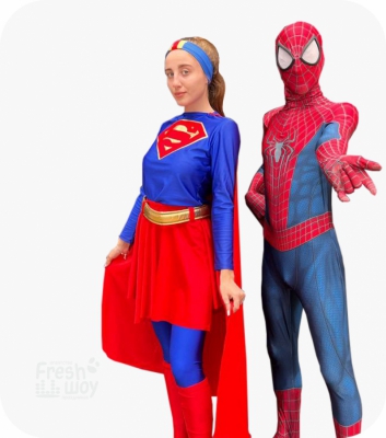 Супер Вумен и Человек Паук